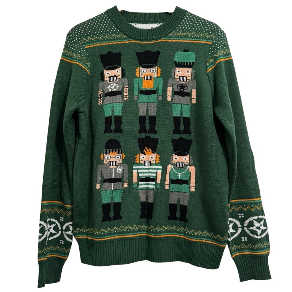 Tipsy Elves Green Nutcracker Holiday Christmas Sweater Medium